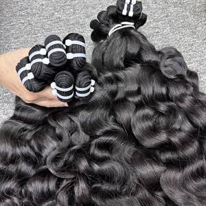 Comfortable Natural Straight 100% Human Hair Weft Lace Front <b>Wig</b> From Vietnamese Hair Extensions <b>for</b> <b>Women</b> - Product Image 4