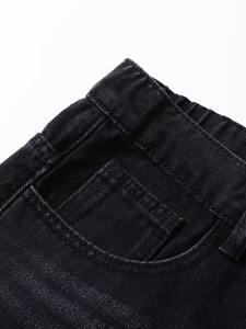 กางเกงยีนส์เดนิมทรงตรงสำหรับผู้ชาย ระบายอากาศได้ดี เอวกลาง น้ำหนักเบา ขายส่ง สไตล์วินเทจ สตรีทแวร์ บริการ OEM - Product Image 5