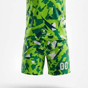 Soccer Team Uniform Set Custom Jersey Shorts Breathable Quick Dry Fabric Professional Training Match Wear - Product Image 4