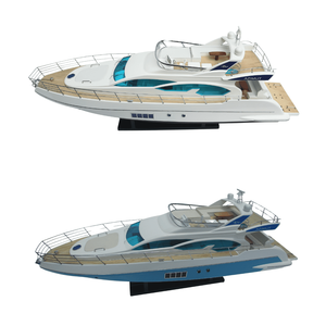 Modèle de bateau en bois Premium Azimut 64 Flybridge |   Yacht de luxe au meilleur prix |   Meilleur bateau en bois artisanal, yacht de luxe à expédier - Product Image 3