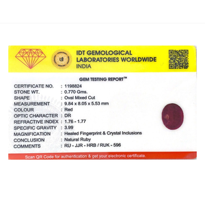 Lab-Created 3.85 Carat Ruby Loose Gemstone for Fine Jewelry - Product Image 4