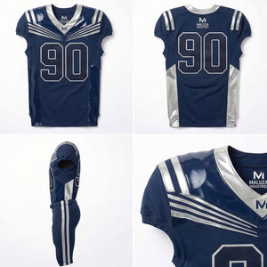 Conjunto de Uniforme de Fútbol Americano Profesional, Tejido Elástico en 4 Direcciones, Nailon y Spandex Sublimado, Kit de Ropa de Fútbol para Equipos Profesionales - Product Image 6