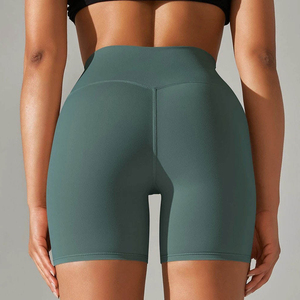 Shorts de yoga pour femmes de haute qualité, shorts chauds respirants en spandex et polyester, taille élastique, polaire chaude pour l'hiver - Product Image 5