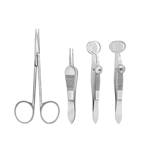 Kit d'instruments chirurgicaux ophtalmiques manuels en acier inoxydable pour blepharoplastie, vitrectomie et chirurgie du chalazion - Product Image 6