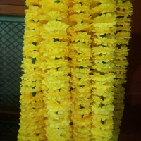 Bunga Artifisial Real Touch Plastik Tahan Air Melembapkan Marigold untuk Dekorasi Interior Rumah Pesta Pernikahan Indoor/Outdoor