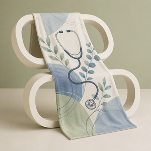 Custom Printed <b>Throw</b> Blanket Personalized Owl Jellyfish Golf Drums Croissant Stethoscope Sublimation Flannel Fleece Polyester - Product Image 1