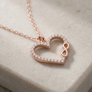 Diamants CVD cultivés en laboratoire, pendentif tendance en or 10k, 18k, 14k, charme en forme de cœur, bijoux pour mariages - Product Image 2