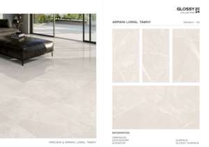 กระเบื้องพอร์ซเลนผิวมันเงาแบบคลาสสิค ขนาด 600x1200 มม. ผิวขัดเงา สำหรับปูพื้นและผนัง ตกแต่งภายในและภายนอกอาคารสมัยใหม่ - Product Image 4