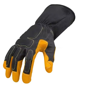 Guantes de Cuero de Cabra, Vaca o Búfalo para Soldadura TIG/MIG, con Puño Largo, para Electricistas, de Seguridad, para Trabajo - Product Image 1