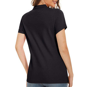 Nueva Llegada, Camisetas Polo para Mujer a Bajo Precio, Buen Material, Servicios OEM, Diseño de Logotipo Personalizado en Varios Colores, Camisetas Polo para Mujer - Product Image 2