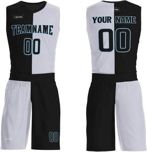 Shorts de basket-ball bleus personnalisables, impression par transfert thermique, respirants, séchage rapide, options grandes tailles, pour hommes et femmes, équipe - Product Image 2
