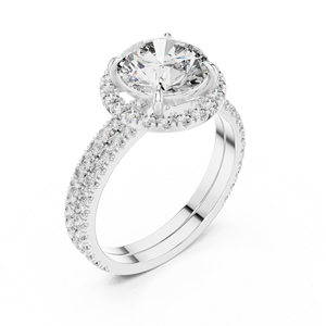925 Sterling Silver Round Cut Moissanite <b>Diamond</b> <b>Ring</b> Wholesale Engagement Jewelry OEM ODM Supplier Factory - Product Image 4