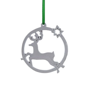 เครื่องประดับตกแต่งคริสต์มาสรูปนกพร้อมหัวใจ ดีไซน์สวยงาม ทันสมัย วัสดุอะลูมิเนียม สำหรับแขวนตกแต่งผนัง - Product Image 3