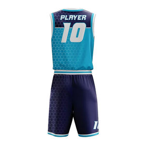 Conjunto de Uniforme de Baloncesto Personalizado Unisex, Transpirable, de Secado Rápido, Anti-UV, para Deportes, Disponible en Tallas Grandes - Product Image 4