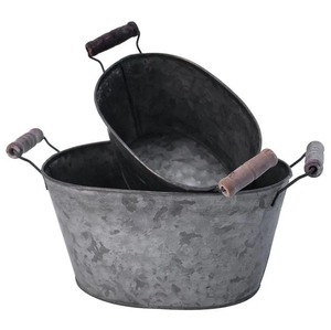 Pot de fleurs en fer fait main au style contemporain pour la décoration moderne de la maison, du jardin et du bureau - Product Image 2