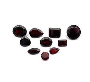 Lot de pierres précieuses en grenat naturel du Mozambique, formes variées, taille libre, 6-12 mm, pour la création de bijoux - Product Image 3