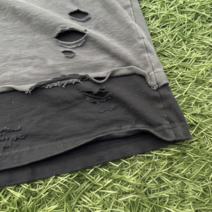 เสื้อยืดแขนยาวผู้ชายแบบสองชั้น ผ้าฝ้ายโพลีเอสเตอร์ 100% พิมพ์ลายตัวอักษร เสื้อยืดสองชั้นแบบซักได้สำหรับผู้ชาย - Product Image 4