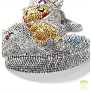 Pendentif de bijoux de dessin animé haut de gamme avec diamant Moissanite VVS et argent sterling 925 - Product Image 3