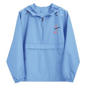 Chaqueta Bordada Plegable Jack and Jill, Ligera, Cortavientos con Cierre Completo, Informal, para Actividades al Aire Libre, con Comodidad para Viajar - Product Image 1