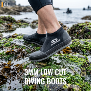 Botas de buceo Aropec de neopreno de 3 mm con suela de fieltro antideslizante de 10 mm, diseño duradero para centros de buceo de alquiler, servicio OEM/ODM. - Product Image 2