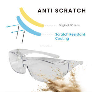 Gafas de seguridad antiarañazos, Material de construcción de alta calidad, profesional, fábrica - Product Image 4