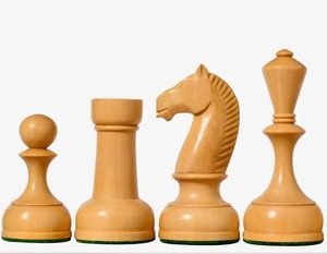Pions d'échecs soviétiques reproduits de qualité supérieure 1935-60, roi de 4,4 pouces, au meilleur prix - Product Image 5