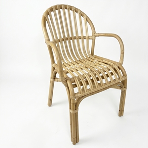 Livorno Chairs Mandola Rattan Core <b>Dining</b> Chairs Premium Handwoven <b>Armchair</b> Resort Style Patio Furniture Tropical Decor Elegance - Product Image 1