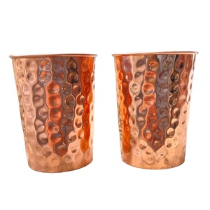 แก้วน้ำทองแดงตีลาย แก้วเครื่องดื่มโลหะ แก้วเสิร์ฟค็อกเทลเย็น - Product Image 1