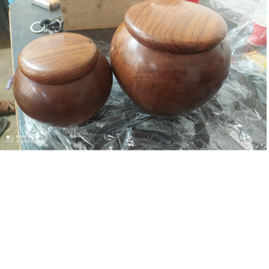 Urna de Madera Personalizada, Recipiente Conmemorativo Tallado, Imitación Antigua, Redondo, para Guardar Cenizas, Decoración Funeraria - Product Image 1