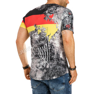 Camiseta Deportiva Personalizada de Verano para Hombre, 100% Algodón, Cuello Redondo, Secado Rápido, Transpirable, Ligera, con Impresión Digital - Product Image 5