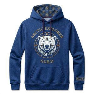 Fabricante de Sudaderas Personalizadas de Fútbol Americano, Sublimación al por Mayor, Logotipo Personalizado, Sudadera Deportiva Unisex, 100% Algodón, Felpa Ecológica - Product Image 1