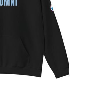 Sweat à capuche noir graphique Alumni en molleton doux, pull à manches longues, vêtement décontracté pour l'hiver - Product Image 6
