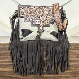 Sac à bandoulière en cuir véritable fait main, style western, pour femme, vente en gros d'usine - Product Image 4