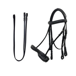 Bridon de polo professionnel conçu en cuir résistant pour un contrôle sûr du cheval, un confort optimal, l'entraînement et les performances en compétition. - Product Image 3