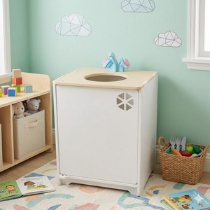 Ensemble de jeu d'évier de cuisine en bois pour enfants avec robinet fonctionnel, pour les 2-4 ans, jeu d'imitation. - Product Image 3
