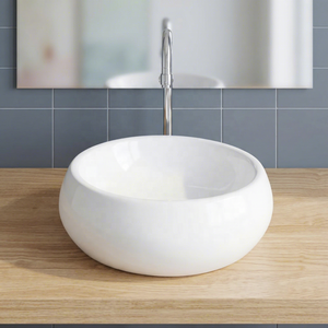 Lavabo de Cerámica para Exportación, Diseño Moderno, Cuadrado, para Sobre Encimera, para Baño, Hospital, Centro Comercial, Villa, al Mejor Precio - Product Image 2