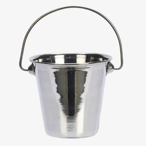 Enfriador de Cerveza Industrial con Acabado Plateado, Diseño Elegante, Cubitera para Champán con Asa, Enfriador de Vino para Fiestas - Product Image 1