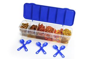 Plastic Airtight Round <b>Storage</b> Containers Set Of 4 300 Ml X 4 Bpa Free <b>Microwave</b> Safe Kitchen <b>Storage</b> Containers Grocery - Product Image 4
