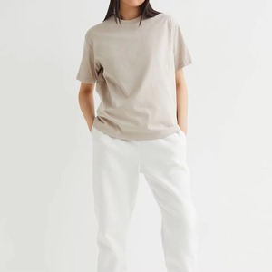 Camiseta de Verano Casual para Mujer, Ecológica, Tejida, 100% Algodón, Manga Corta, Estilo Urbano, Transpirable, Precio Bajo, en Oferta - Product Image 5