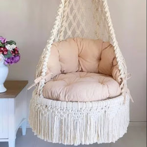 Macrame <b>Swing</b>, Macrame Hammock <b>Chair</b>, Macrame Round <b>Swing</b>, Macrame <b>Swing</b> <b>Chair</b>, Macrame handmade - Product Image 1