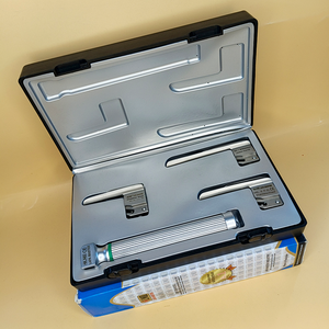 Laryngoscope Miller à fibre optique 3 lames 00-0-1, ensemble avec poignée enfant, qualité supérieure, réutilisable, en acier inoxydable, manuel, chirurgical ORL - Product Image 4