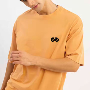 T-shirt surdimensionné personnalisé avec logo imprimé pour hommes, manches courtes, vêtements décontractés, 100% coton, coupe ample, t-shirt surdimensionné - Product Image 2
