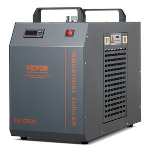 Refrigeratore d'Acqua Industriale CW-5200 con Serbatoio da 7L, Sistema di Raffreddamento con Compressore Integrato, per Macchine per Incisione Laser da 13L - Product Image 1