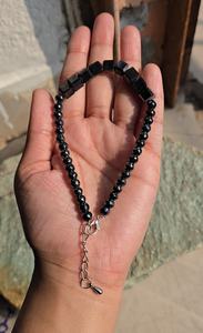 Pulsera de diamantes de moissanita negra con forma cuadrada y redonda, corte AAA, para joyería - Product Image 2