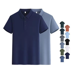 Polo <span class=keywords><strong>de</strong></span> Golf Personalizado <span class=keywords><strong>de</strong></span> Alta Calidad en Algodón Elástico con Mangas Cortas, Polo Empresarial para Hombre con Logotipo Impreso por Sublimación - Product Image 1