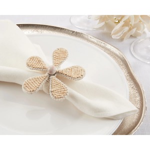Flower Shape Fabric <b>Napkin</b> <b>Ring</b> Wedding Table Decoration Accessory - Product Image 1