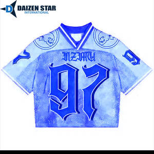 DSI Venta al por Mayor Camiseta de Fútbol Unisex de Malla 100% Poliéster Transpirable de Secado Rápido Antibacteriana con Nombre de Equipo Personalizado y Mangas Cortas - Product Image 5