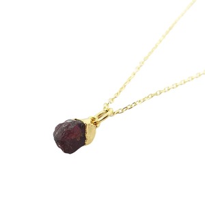Garnet Birthstone Pendant Necklace Handmade Rhodium Plated <b>Box</b> Chain Natural Crystal Jewelry Gift For Women - Product Image 3