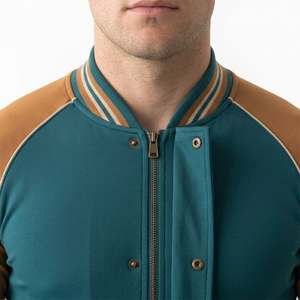 Chaqueta Varsity de Alto Rendimiento, Tejido de Primera Calidad, Tacto Suave y Transpirable, Chaqueta Urbana para Hombre - Product Image 4
