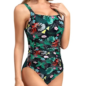 Traje de Baño Deportivo para Mujer, Traje de Baño de Una Pieza con Estampado para Entrenamiento Profesional - Product Image 2